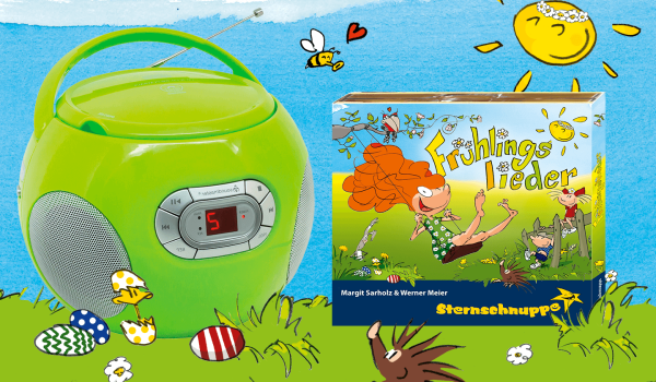 Tolle Kinderlieder für Frühling und Ostern mit CD-Player 